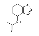 N-acetyl-4,5,6,7-tetrahydrobenzo[b]thiophen-4-amine结构式