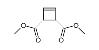 3-Cyclobutene-1,2-dicarboxylic acid dimethyl ester Structure