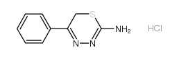 5-PHENYL-6H-1,3,4-THIADIAZIN-2-AMINE MONOHYDROCHLORIDE结构式