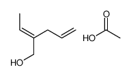 acetic acid,2-ethylidenepent-4-en-1-ol结构式