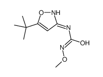 1-(5-tert-butyl-1,2-oxazol-3-yl)-3-methoxyurea结构式