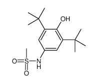 N-(3,5-ditert-butyl-4-hydroxyphenyl)methanesulfonamide结构式