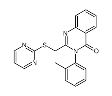 3-(2-methylphenyl)-2-(pyrimidin-2-ylsulfanylmethyl)quinazolin-4-one Structure