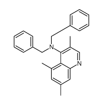 N,N-dibenzyl-3,5,7-trimethylquinolin-4-amine Structure