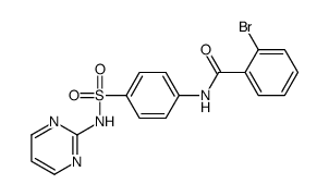 2-bromo-N-[4-(pyrimidin-2-ylsulfamoyl)phenyl]benzamide结构式