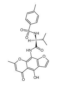 N-(Tos-Val)-desmethyl-visnagin结构式
