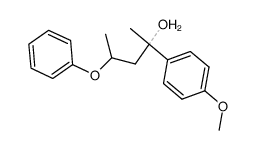 2-(4-Methoxy-phenyl)-4-phenoxy-pentan-2-ol结构式