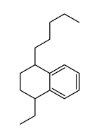1-ethyl-4-pentyl-1,2,3,4-tetrahydronaphthalene结构式