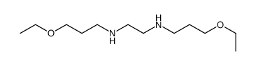N,N'-bis(3-ethoxypropyl)ethane-1,2-diamine结构式