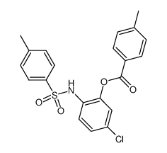 4-Methyl-benzoic acid 5-chloro-2-(toluene-4-sulfonylamino)-phenyl ester Structure