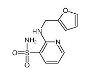 2-(furan-2-ylmethylamino)pyridine-3-sulfonamide结构式