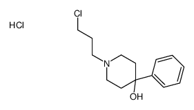 1-(3-chloropropyl)-4-phenylpiperidin-4-ol,hydrochloride Structure