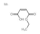2-Butenedioic acid (E)-, monoethyl ester, manganese(2+) salt Structure