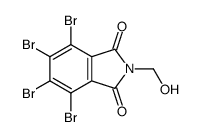 4,5,6,7-tetrabromo-2-(hydroxymethyl)isoindole-1,3-dione结构式