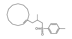 1-[2-methyl-3-(4-methylphenyl)sulfonylpropyl]cyclododecene结构式