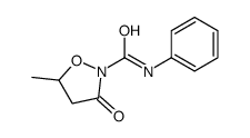 5-methyl-3-oxo-N-phenyl-1,2-oxazolidine-2-carboxamide结构式