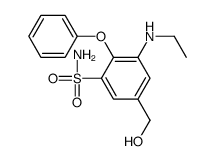 3-(ethylamino)-5-(hydroxymethyl)-2-phenoxybenzenesulfonamide结构式