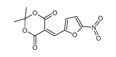 2,2-dimethyl-5-[(5-nitrofuran-2-yl)methylidene]-1,3-dioxane-4,6-dione结构式