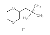 1,4-Dioxane-2-methanaminium,N,N,N-trimethyl-, iodide (1:1)结构式