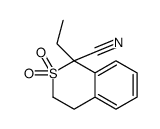 1-ethyl-2,2-dioxo-3,4-dihydroisothiochromene-1-carbonitrile Structure