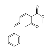 methyl 2-acetyl-6-phenylhexa-3,5-dienoate结构式