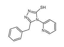 3-benzyl-4-pyridin-2-yl-1H-1,2,4-triazole-5-thione结构式