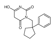 1-[(1-phenylcyclopentyl)methyl]-1,3-diazinane-2,4,6-trione结构式