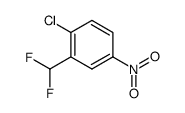 1-chloro-2-difluoromethyl-4-nitro-benzene结构式