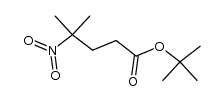 tert-butyl 4-methyl-4-nitropentanoate Structure