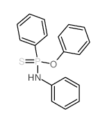 N-(phenoxy-phenyl-phosphinothioyl)aniline structure