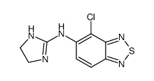 (4-Chloro-benzo[1,2,5]thiadiazol-5-yl)-(4,5-dihydro-1H-imidazol-2-yl)-amine结构式