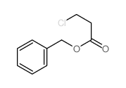 Propanoic acid,3-chloro-, phenylmethyl ester Structure
