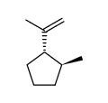 (+/-)-trans-1-isopropenyl-2-methyl-cyclopentane结构式