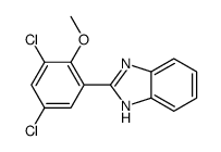 2-(3,5-dichloro-2-methoxyphenyl)-1H-benzimidazole结构式