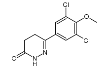 6-(3,5-dichloro-4-methoxy-phenyl)-4,5-dihydro-2H-pyridazin-3-one结构式