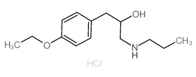 Benzeneethanol,4-ethoxy-a-[(propylamino)methyl]-, hydrochloride(1:1)结构式