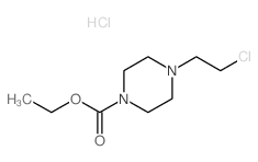 4-(2-Chloroethyl)-1-piperazinecarboxylic acid ethyl ester hydrochloride结构式