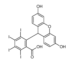 2-(3,6-dihydroxy-9H-xanthen-9-yl)-3,4,5,6-tetraiodobenzoic acid结构式