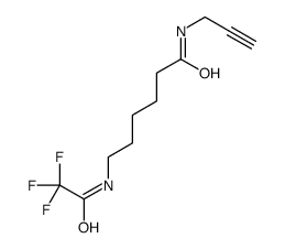 N-prop-2-ynyl-6-[(2,2,2-trifluoroacetyl)amino]hexanamide结构式