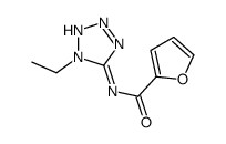 2-Furancarboxamide,N-(1-ethyl-1H-tetrazol-5-yl)-(9CI) structure