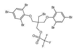 3-bromo-2,2-bis[(2,4,6-tribromophenoxy)methyl]-1-propyl trifluoromethanesulfonate Structure