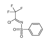 N-(benzenesulfonyl)-2,2,2-trifluoroethanimidoyl chloride Structure