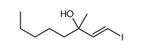 1-iodo-3-methyloct-1-en-3-ol结构式