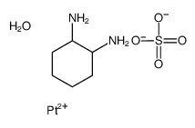 cyclohexane-1,2-diamine,platinum(2+),sulfate,hydrate结构式