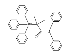 3-methyl-2-oxo-1,1-diphenyl-3-(triphenylphosphonio)butan-1-ide结构式