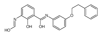 3-formamido-2-hydroxy-N-[3-(2-phenylethoxy)phenyl]benzamide Structure