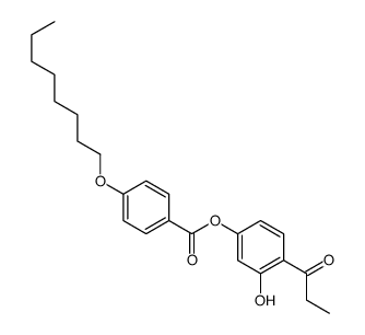 (3-hydroxy-4-propanoylphenyl) 4-octoxybenzoate Structure