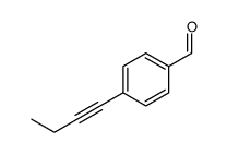 Benzaldehyde, 4-(1-butynyl)- (9CI) structure