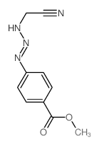 Benzoicacid, 4-[3-(cyanomethyl)-2-triazen-1-yl]-, methylester结构式
