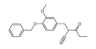 2-(4-Benzyloxy-3-methoxy-benzyl)-3-oxo-pentanenitrile Structure